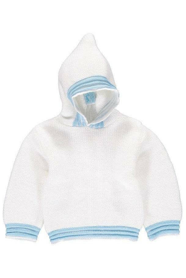 Baby Boy Hooded Zip Back Sweater