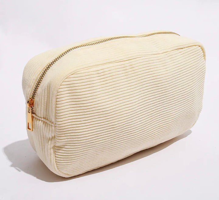 Corduroy Makeup Bag