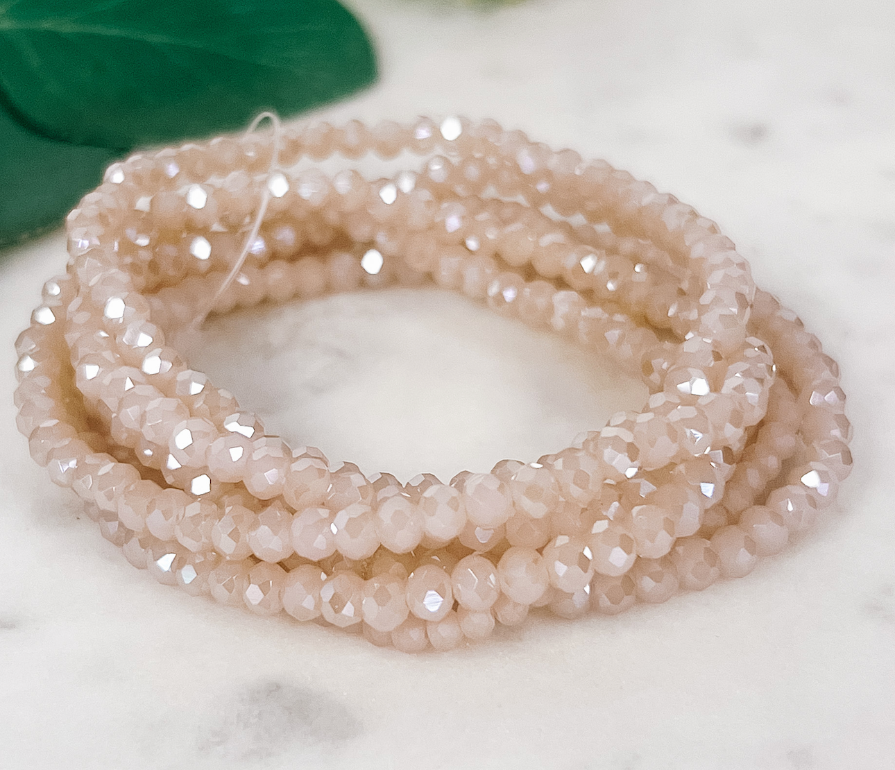 Multi-Strand Beaded Stretch Bracelet-