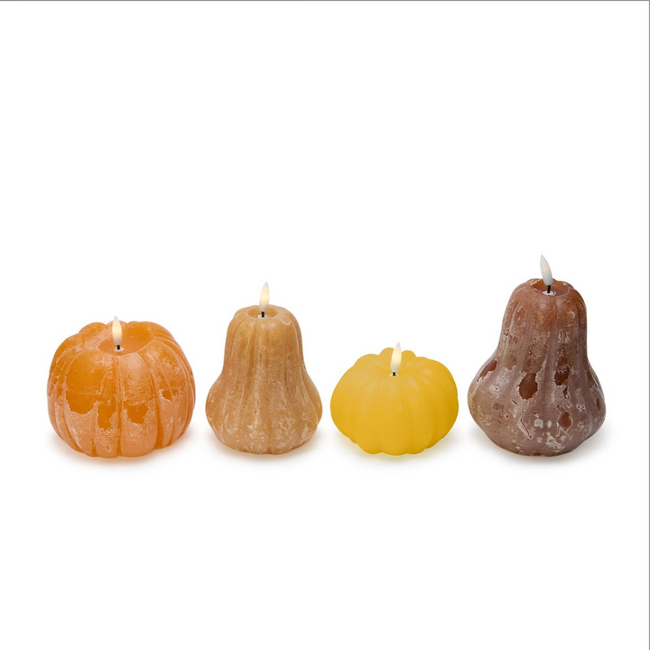 Flameless Pumpkin LED Decor Candles