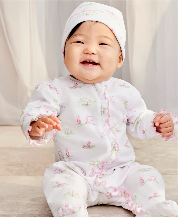 Fairway Foursome Pink Zip Footie