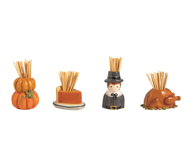 Thanksgiving Toothpick Caddy Sets