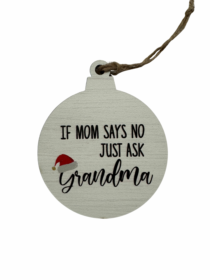 Just Ask Grandma Bulb Ornament