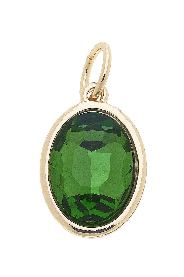 August Birthstone Charm in Peridot