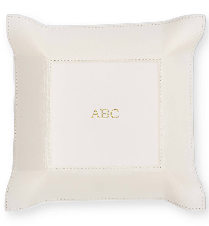 "Perry" Leather Valet Tray (Personalizable)