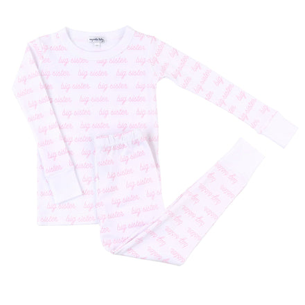 Big Sister Pink Printed Long Pajama