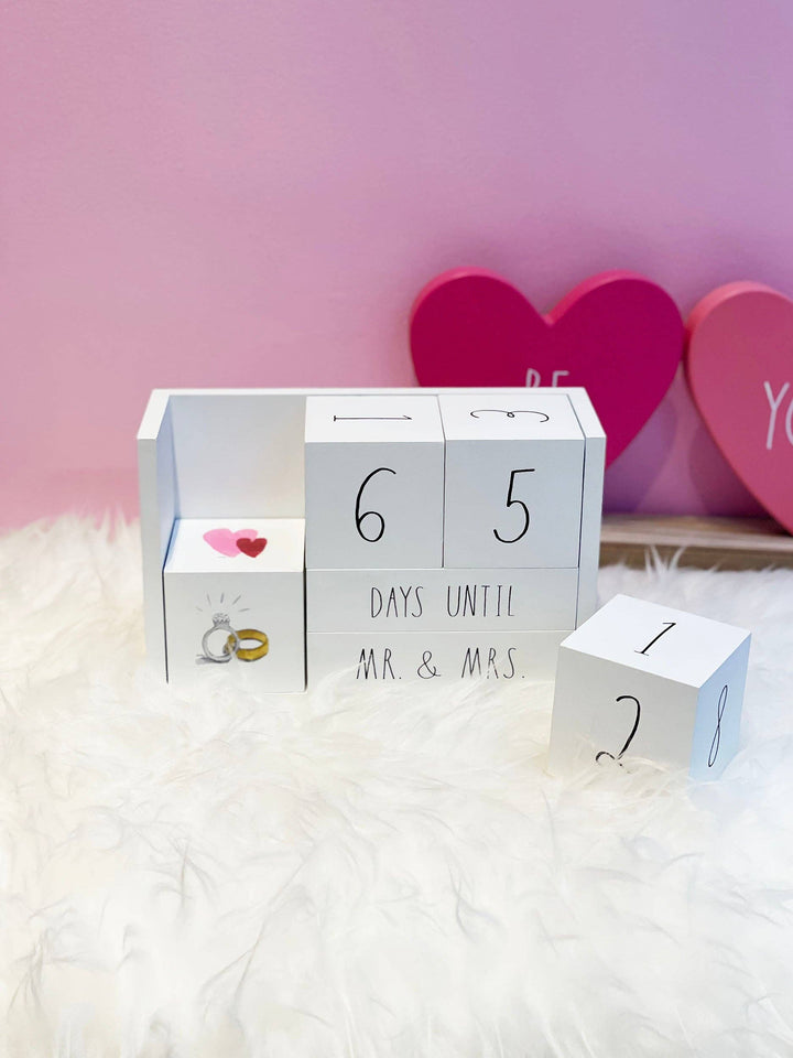 Wedding Countdown Block Set