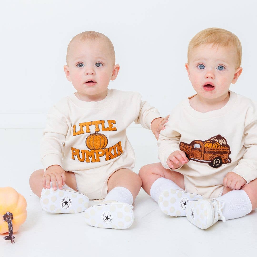 Little Pumpkin Patch Long Sleeve Romper