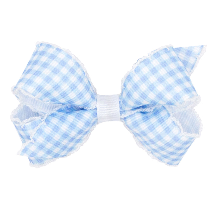 Gingham Check Hair Bow