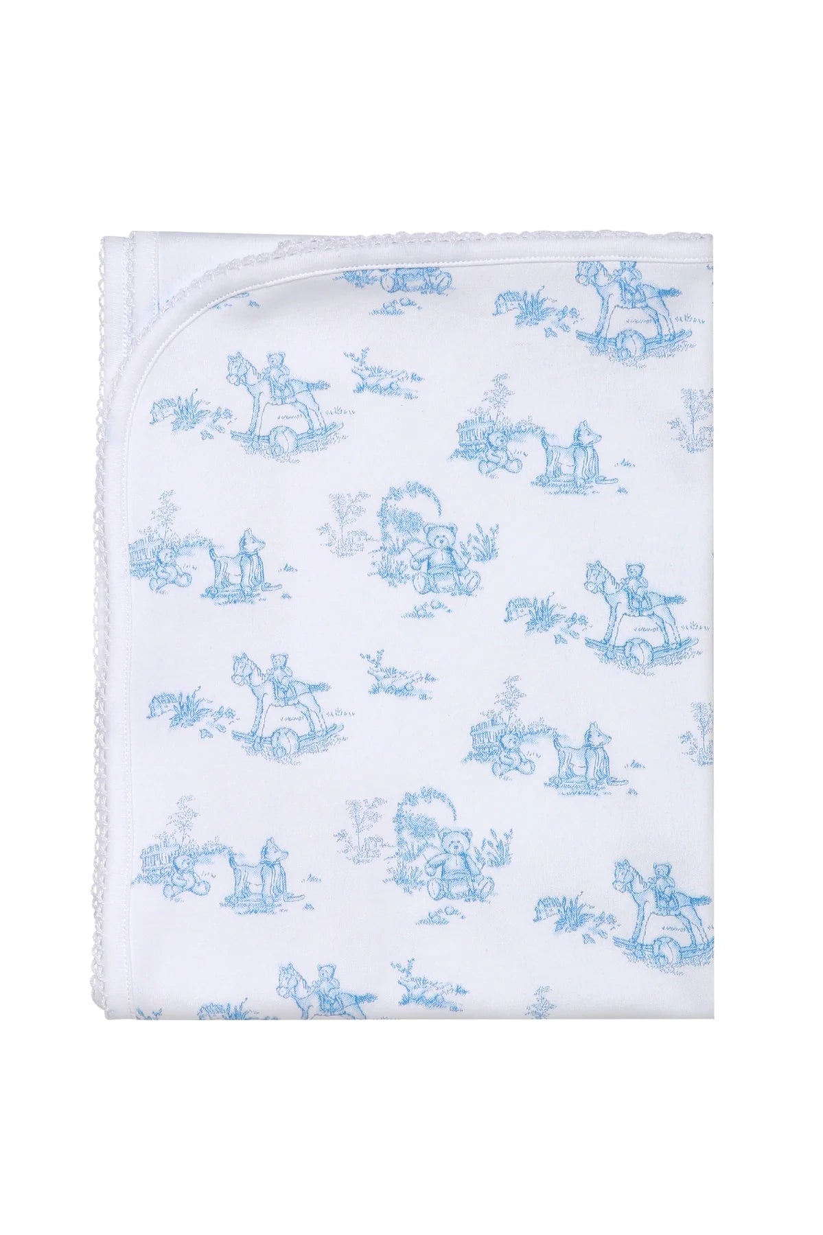 Blue Toile Blanket