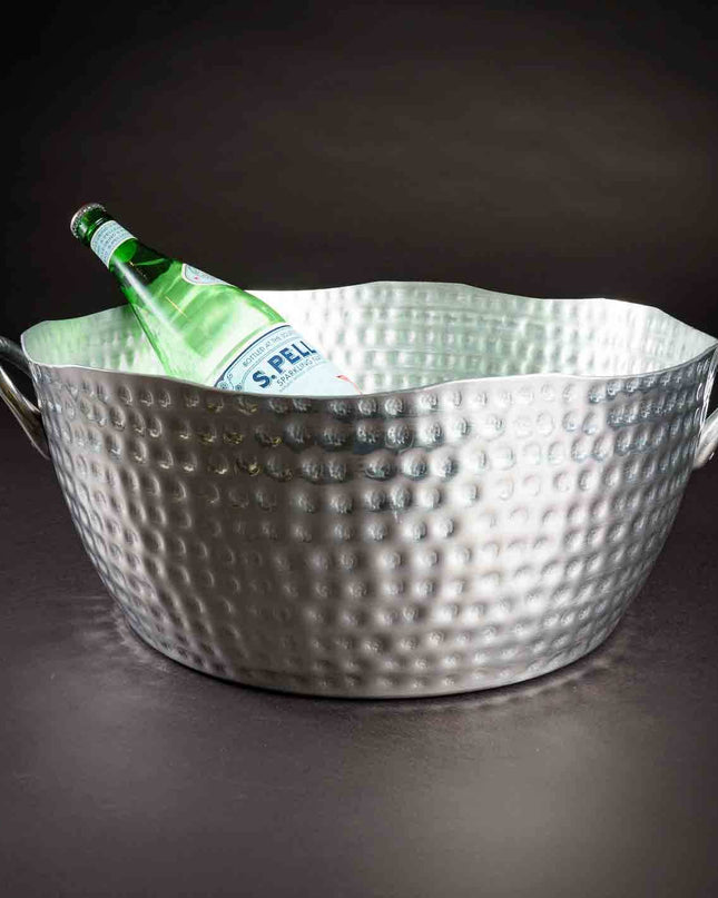 Personalized Hammered Round Tub