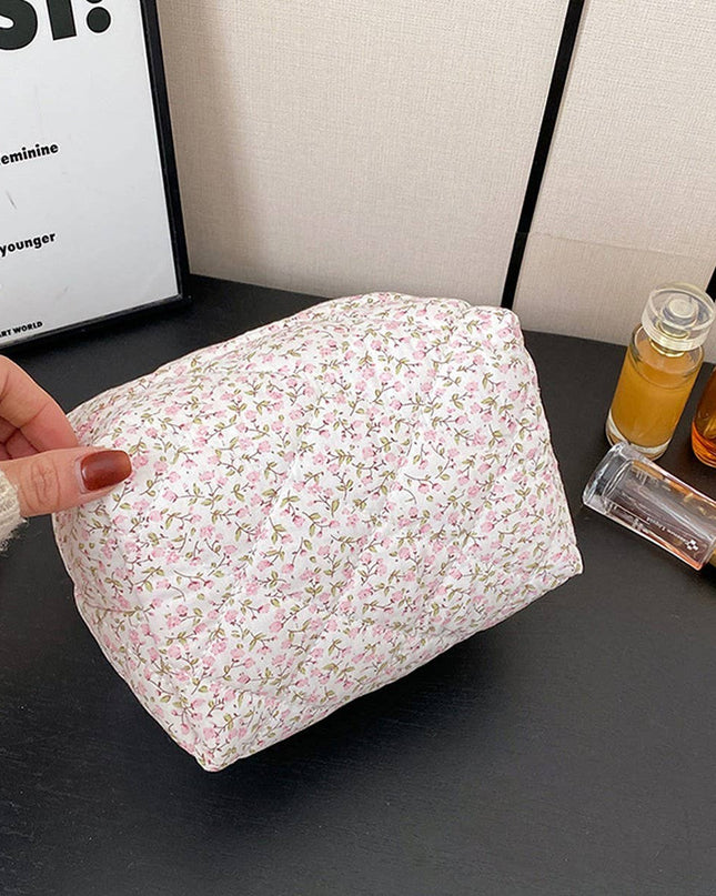 Floral Cosmetic Bag