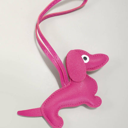 TRENDING VEGAN LEATHER DOG BAG CHARM KEYCHAINS | 40KC112