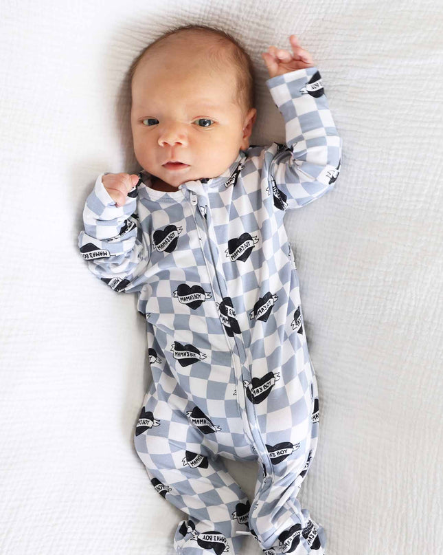 Mama's Boy Zipper Footie