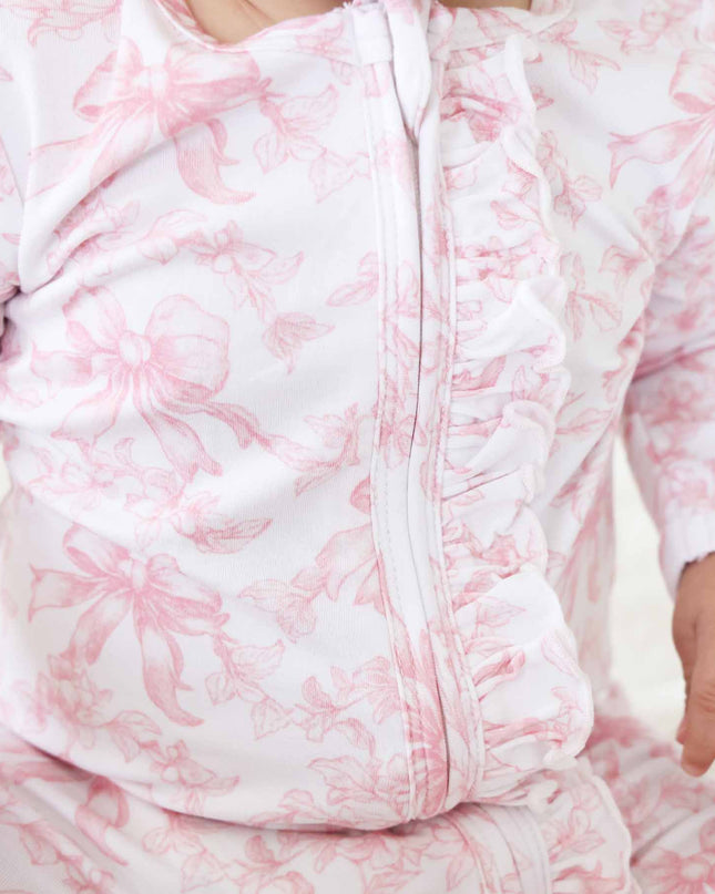 Fancy Frills Ruffle Zipper Footie