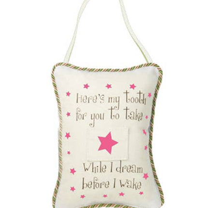 Pink Tooth-fairy Pillow - Here's My Tooth For You To Take