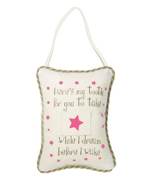 Pink Tooth-fairy Pillow - Here's My Tooth For You To Take