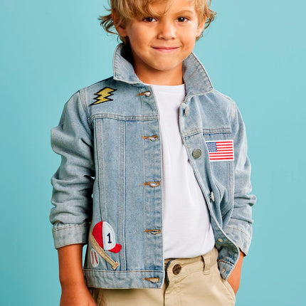 Boy Denim Patch Jacket