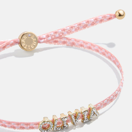 Customizable Ribbon Bracelet