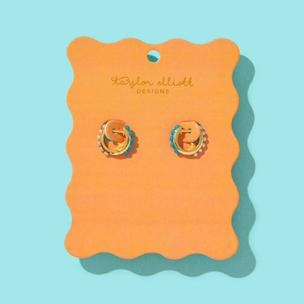 Gold Plated Huggie Earrings - Sheridan
