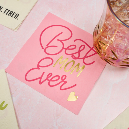 Best Mom Ever Cocktail Napkins