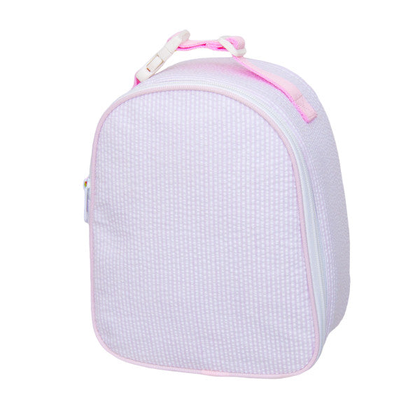 Seersucker lunchbox Gumdrop — shown open with compartments