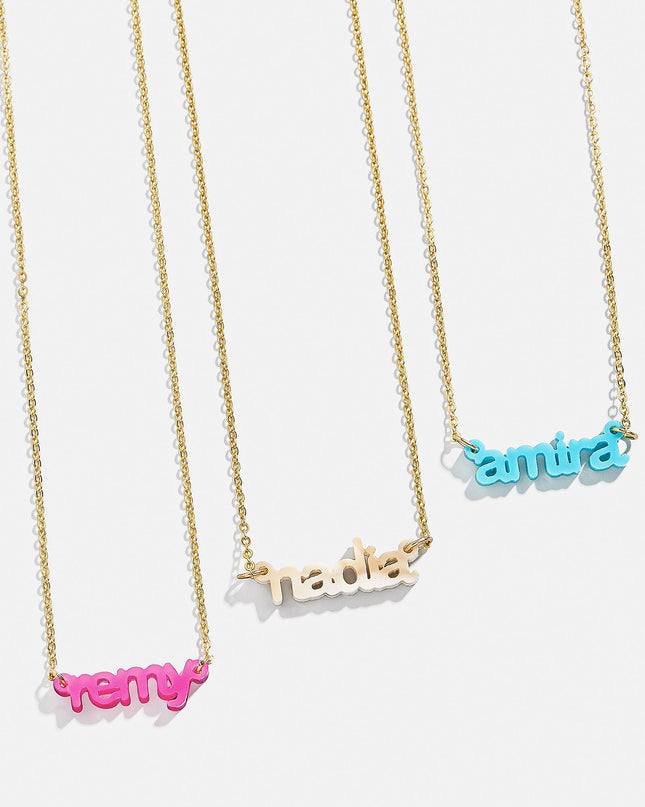 Acrylic Custom Nameplate Necklace