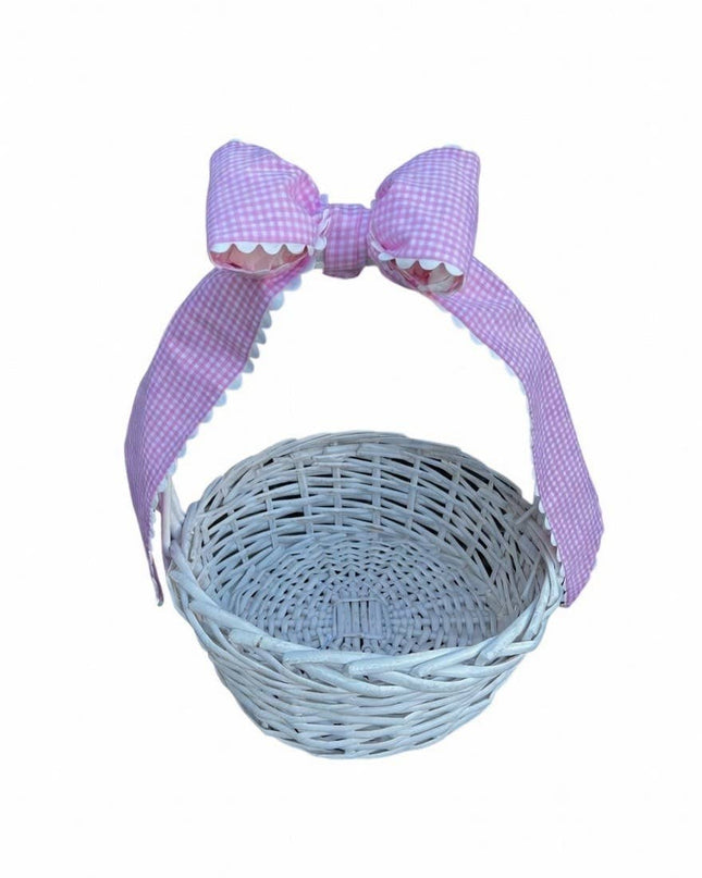 Custom Gingham Bow with Trim