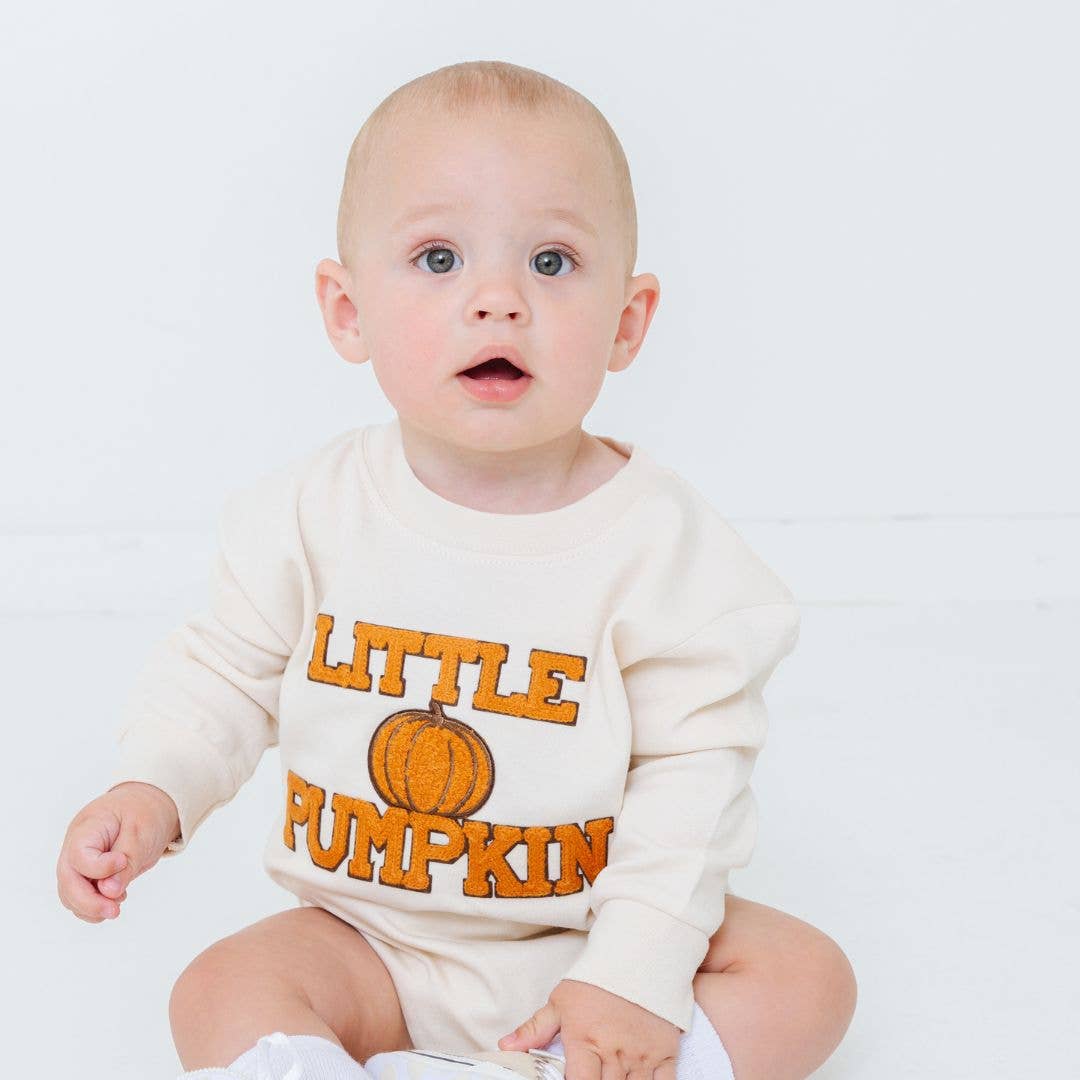 Little Pumpkin Patch Long Sleeve Romper
