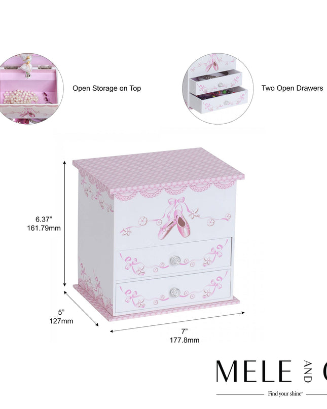 Angel Girls Ballerina Music Jewelry Box