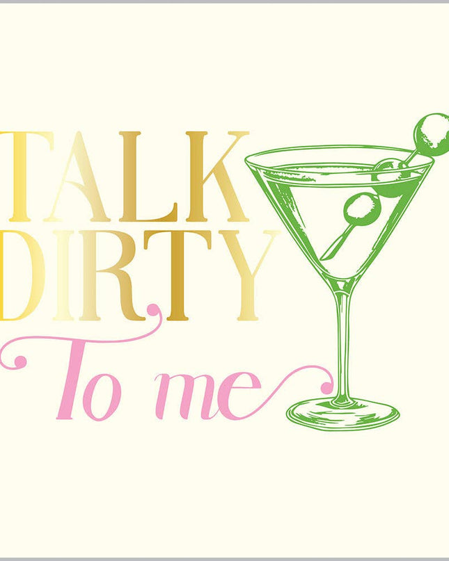 'Talk Dirty to Me' Cocktail Napkins
