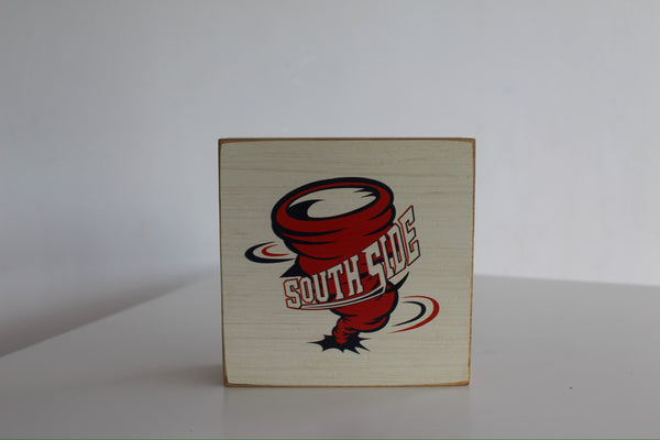 Southside Cyclones Decorative Wooden Square Block