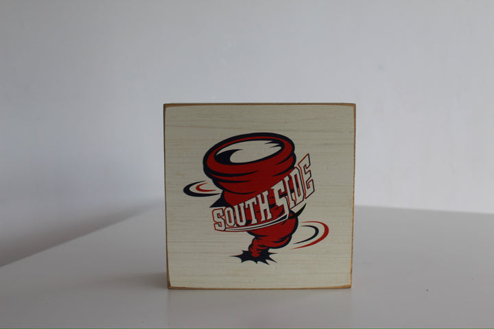 Southside Cyclones Decorative Wooden Square Block