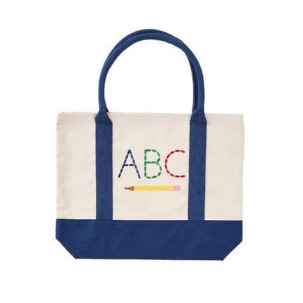 BLUE SCHOOL TOTE BAG