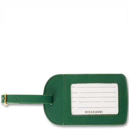 "Amelia" Leather Luggage Tag (Personalizable)