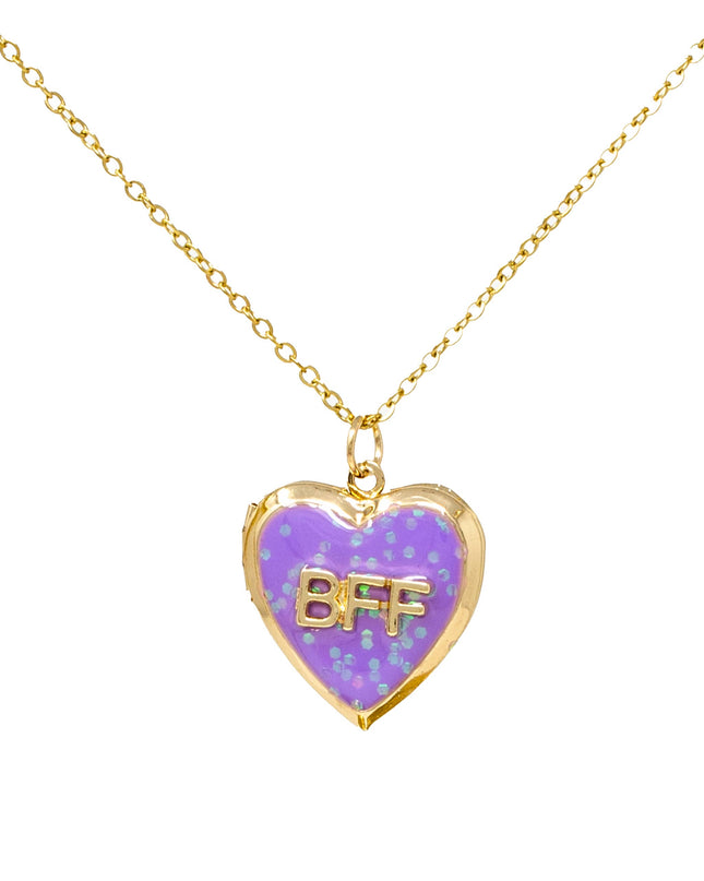 BFF Heart Locket Necklace Set
