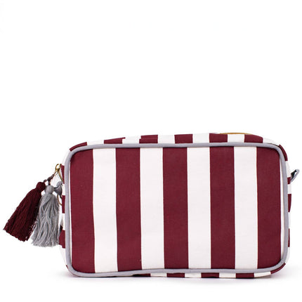 Megan Stripe Cosmetic Bag