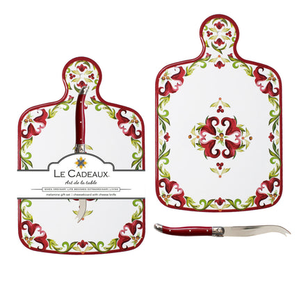 Melamine cheeseboard gift set — entertaining and housewarming gift