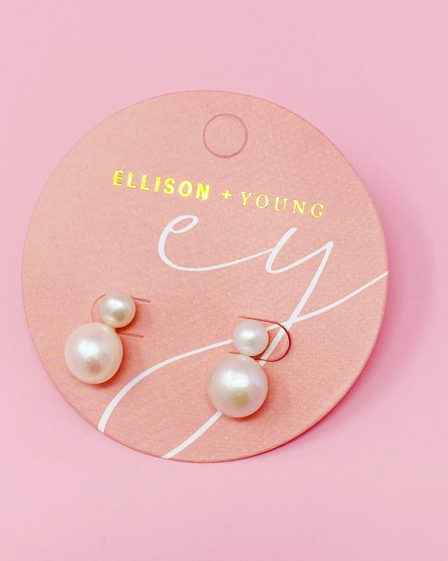Classic Double Pearl Earrings