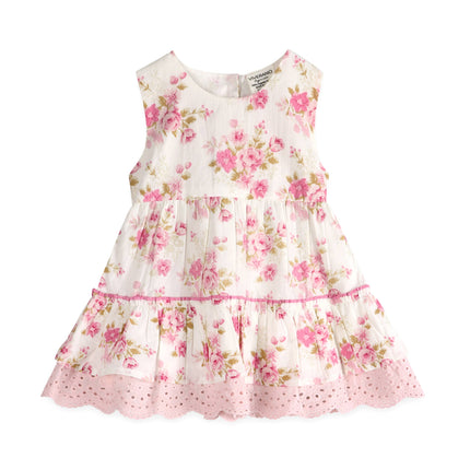 Camille Floral Baby Dress + Bloomer (Organic)