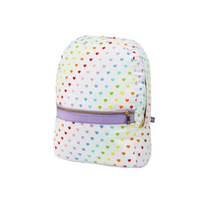 Medium personalized backpack — lifestyle shot shown in use