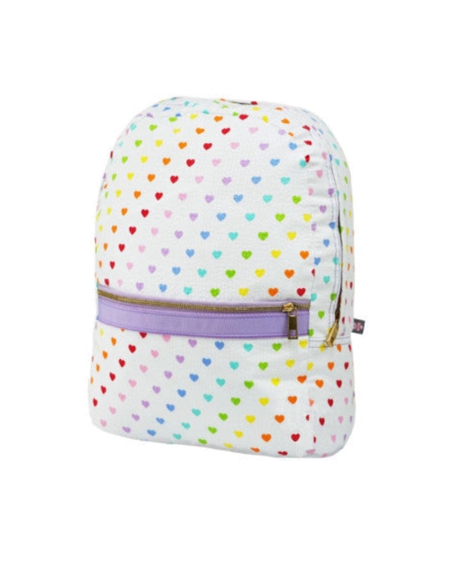 Medium personalized backpack — lifestyle shot shown in use