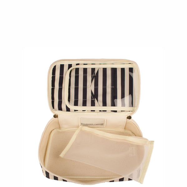 "Megan" Nylon and Leather Makeup Case (Personalizable)