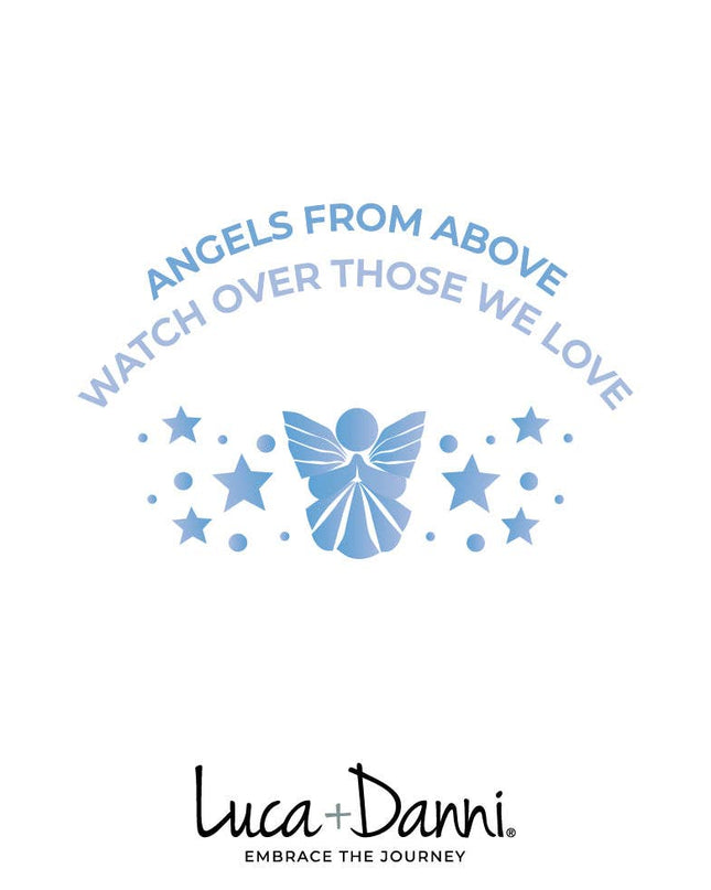 Guardian Angel Stretch Bracelet with White Opal Beads