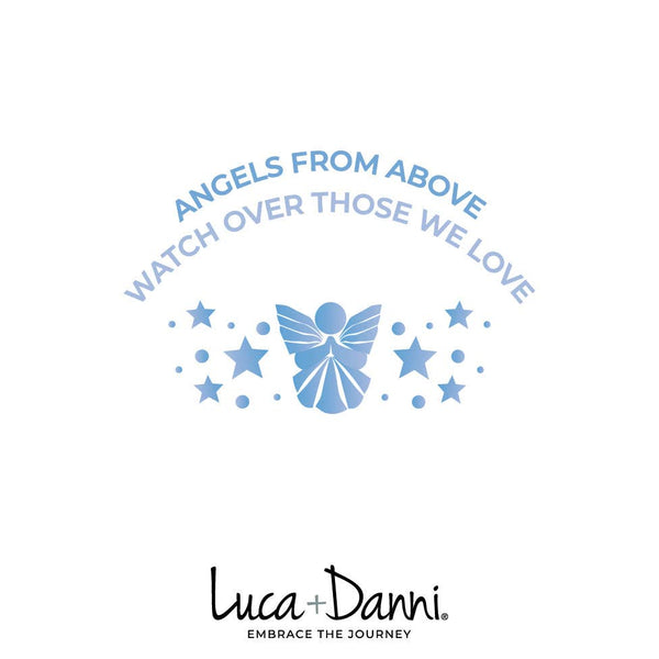 Guardian Angel Stretch Bracelet with White Opal Beads