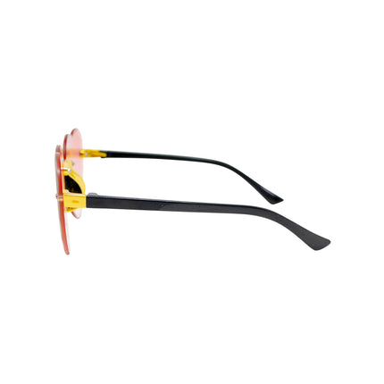 Frameless Heart Sunglasses: Lilac