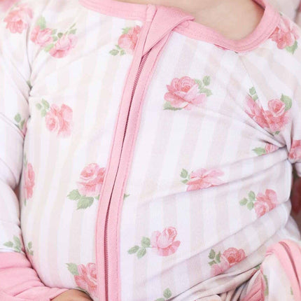 Rosy & Cozy Convertible Zip Romper