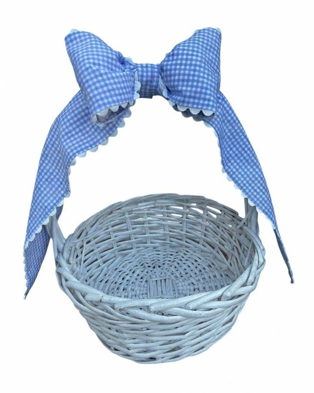 Custom Gingham Bow with Trim