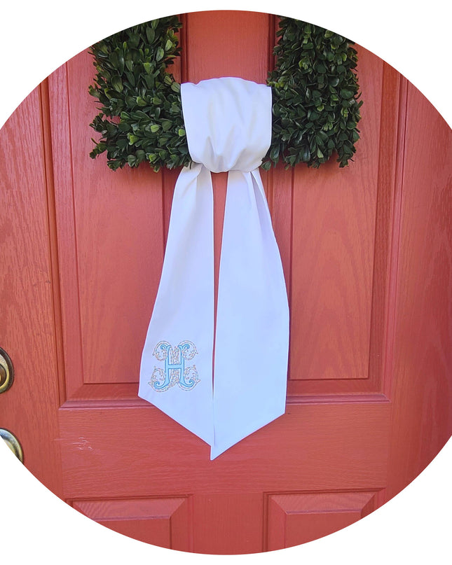 Personalized Outdoor Wreath Sash-Weather Resistant