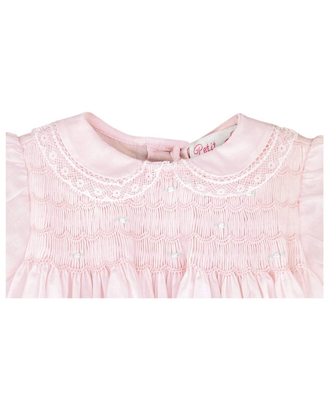 Fully Smocked Dress with Lace
